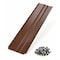 Waterlock Standard 6" Aluminum Gutter Guard, Royal Brown, 1ft Sample WS-6KS-001-RBN - alternate 1
