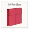 Pendaflex Expanding Wallet with Elastic Closure, 2" Expansion, 1 Section, Letter Size, Red, 10PK 1006974 - alternate 4