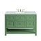 James Martin Vanities Breckenridge 48'' S Vanity, Smokey Celadon w/ Victorian Sil Top w/FreePower Wireless Charger 330-V48-SC-FVSL - alternate 1