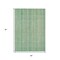 Homeroots 5' X 8' Aqua Beige And Teal Blue Striped Washable Indoor Outdoor Area Rug 616401 - alternate 6