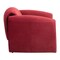 Homeroots 40" Red Velvet Contemporary Arm Chair 572304 - alternate 7