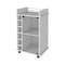 Homeroots White Rolling Bar Cart With Wine Storage 478241 - alternate 5