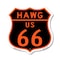 Signmission Hawg Us 66, 18 Inch X 18 Inch, Plastic Sign SHI-P-18-478 - alternate 1