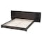 Baxton Studio Elina Modern Ebony Black Wood Queen Size Platform Bed with Built-In Shelves 252-13764-ZORO - alternate 7