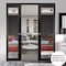 Sartodoors Sliding French Double Pocket Doors, Lucia 1299 Matte Black with Mirror, Kit Trims Rail Hardware,  LUCIA1299DP-BLK-6496 - alternate 4