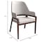 Leisuremod Ethora Collection Modern Wooden Dining Chair in Light Taupe, 4PK EC22LT4 - alternate 8