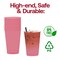 Smarty Had A Party 12 oz. Clear Red Disposable Plastic Party Cups, 240PK 512C-RD-CASE - alternate 4