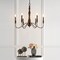 Jonathan Y Victoria 29" 6-Light Rustic Midcentury Iron LED Chandelier, Brown JYL7597A - alternate 7