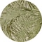 Homeroots 8' Ivory And Green Round Palm Leaf Indoor Outdoor Area Rug 548067 - alternate 1