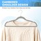 Simple Deluxe HealSmart Velvet Hangers, Space Saving, Non-Slip Heavy Duty Coat Hangers, Grey, 70PK HKHANGVELVET70GRY - alternate 3