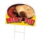 Signmission Meat Pie Die Cut Yard Sign & Stake outdoor plastic coroplast window, C-DC-1216-Meat Pie19 C-DC-1216-Meat Pie19 - alternate 1