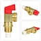 Everflow Washing Machine Replacement Valve 1/2" CPVC Inlet x 3/4" MHT Outlet, Brass, For Hot Water Supply 540C - alternate 4