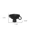 Homeroots 11" Black Metal Round Pedestal Centerpiece Bowl 609354 - alternate 5