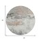 Homeroots 8' Ivory And Gray Round Abstract Washable Indoor Outdoor Area Rug 617736 - alternate 6