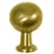 Mng Hardware Austin Round Knob - Matte Brushed Brass 80605 - alternate 3