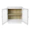 Homeroots 31in White Wood Accent Cabinet With Two Doors 716317 - alternate 4