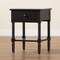 Baxton Studio Braith Farmhouse Black Spindle Wood 1-Drawer Nightstand 258-14208-ZORO - alternate 4