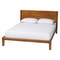 Baxton Studio Aldith Japandi Walnut Brown Toolless Assembly Queen Platform Bed 258-13796-ZORO - alternate 1