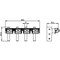 Siemens rear connection stud flat 4 units accessory for: 3VA25 3VA9604-0QE00 - alternate 2