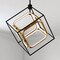 Vaxcel Anson 1L Integrated LED Geometric Matte Black and Gold Contemporary Pendant Light P0413 - alternate 6