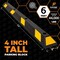 Xpose Safety Heavy Duty Rubber Block Stop 72in- Black/Yellow Reflective, 6PK PBS-6-6-X - alternate 4