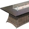 Homeroots Brown Wicker Outdoor Patio Gas Fire Pit Table 468417 - alternate 5