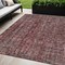 Homeroots 5' X 8' Pink And Brick Red Damask Washable Indoor Outdoor Area Rug 605098 - alternate 1