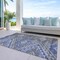 Homeroots 3' X 5' Pewter And Blue Southwestern Washable Indoor Outdoor Area Rug 603557 - alternate 7
