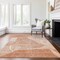 Homeroots 9' X 12' Salmon Copper And Ivory Abstract Washable Indoor Outdoor Area Rug 587606 - alternate 7