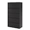 Hirsh 36 in W 5 Drawer Lateral File Cabinet, Black, A4/Legal/Letter 17639 - alternate 6