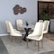 Leisuremod Viva Collection Modern Wooden Dining Chair in Light Taupe, 4PK VC24LTP4 - alternate 7