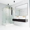 Vigo 36 in. L x 48 in. W x 79 in. H Frameless Sliding Shower Enclosure Kit in Matte Brushed Gold VG6051MGCL48WR - alternate 5