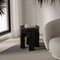 Leisuremod Crus Modern 18 in Round Fiberstone Side Table, 260 lb Capacity, Weather-Resistant, Fully Assembled CST17MBL - alternate 8