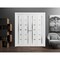 Sartodoors Sliding Closet Double Bi-fold Doors White Solid Core Modern Interior QUADRO4088DBF-WS-72 x 80 (4* 18x80) - alternate 3
