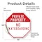 Signmission Private Property No Skateboarding, 10 Inch X 10 Inch, Vinyl Decal OC-D-10-155 - alternate 2