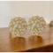 Homeroots 3" Gold Faux Crystal and Gold Decorative Orb Tabletop Sculpture 383755 - alternate 4