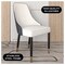 Leisuremod Allure Modern Dining Chair In Black Fabric and Oak Wood Legs AC49WBL - alternate 7