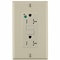 Leviton GFIRcptcl, 20A, 125VAC, Ivory, Polycarbonate GFTR2-HGI - alternate 1