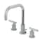 Kingston Brass Widespread Bathroom Faucet with Knurled Handle and Brass Pop-Up, Polished Chrome FSC8931KNL - alternate 1