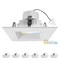 Nuwatt 4 Inch Square MR16 LED Retrofit 12v Recessed Downlights, 2700K-5000K, 660LM, GU5.3 Base, 6PK NW-SQDL-4-MR16-LV-5CT-WH-6P - alternate 1