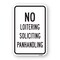 Signmission No Loitering Soliciting Panhandling, Heavy-Gauge Aluminum, 18" H, A-1824-25069 A-1824-25069 - alternate 1