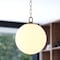 Vaxcel Monticello Brass Gold Globe Pendant Fixture, White Alabaster Glass Shade P0443 - alternate 7
