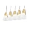 Z-Lite Aimie 5-Light Linear Chandelier, 6 in W, Modern Gold 828P6-5L-MGLD - alternate 6