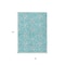 Homeroots 5' X 8' Teal Blue And Ivory Geometric Washable Indoor Outdoor Area Rug 612906 - alternate 7