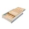 Century Components -FF Wood Silverware Tray Cabinet Drawer Organizer, Double Tier 14-7/8 DTIER145PF - alternate 1