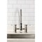 Kingston Brass Double-Handle Deck-Mount Pre-Rinse Bridge Kitchen Faucet, Polished Nickel GS1276BPL - alternate 5