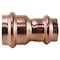 Apollo Coupling with Stop, 1 x 3/4 in, Press Fit, Copper, 300 psi Pressure XPRC134 - alternate 1