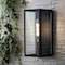 Jonathan Y Berlin 16" Modern Industrial Rectangular Iron/Glass LED Outdoor Lantern, Black/Gold Painting JYL7602A - alternate 7