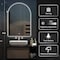 Homeroots 38" Clear Arch Unframed LED Lighted Bathroom Vanity Mirror 564832 - alternate 6