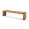 Homeroots 69in Natural and Brown Wood Distressed Reclaimed Wood Bench 606751 - alternate 1